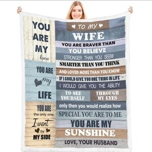 To My Wife 50" x 60" Blanket and Throw